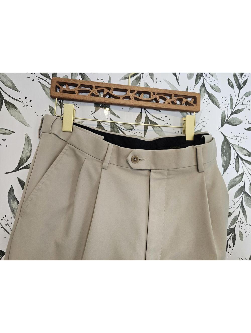 Savane Dress Pants Cream Mens Size 36 x 29